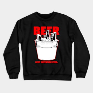 Beer Best Invention Ever Meme Crewneck Sweatshirt